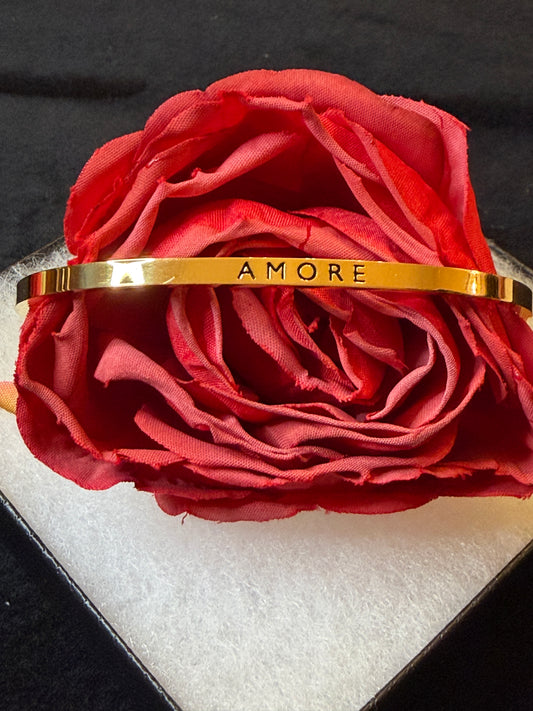 Amore Stainless Steel Cuff Bracelet