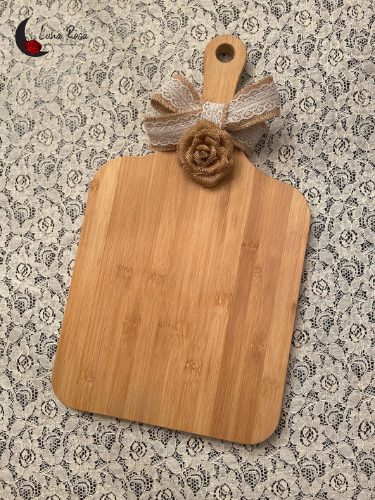 Personalized Recipe Bamboo Cutting Board, Handwriting Engraved Gift