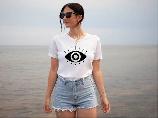 Italian Graphic T-Shirt EVIL EYE