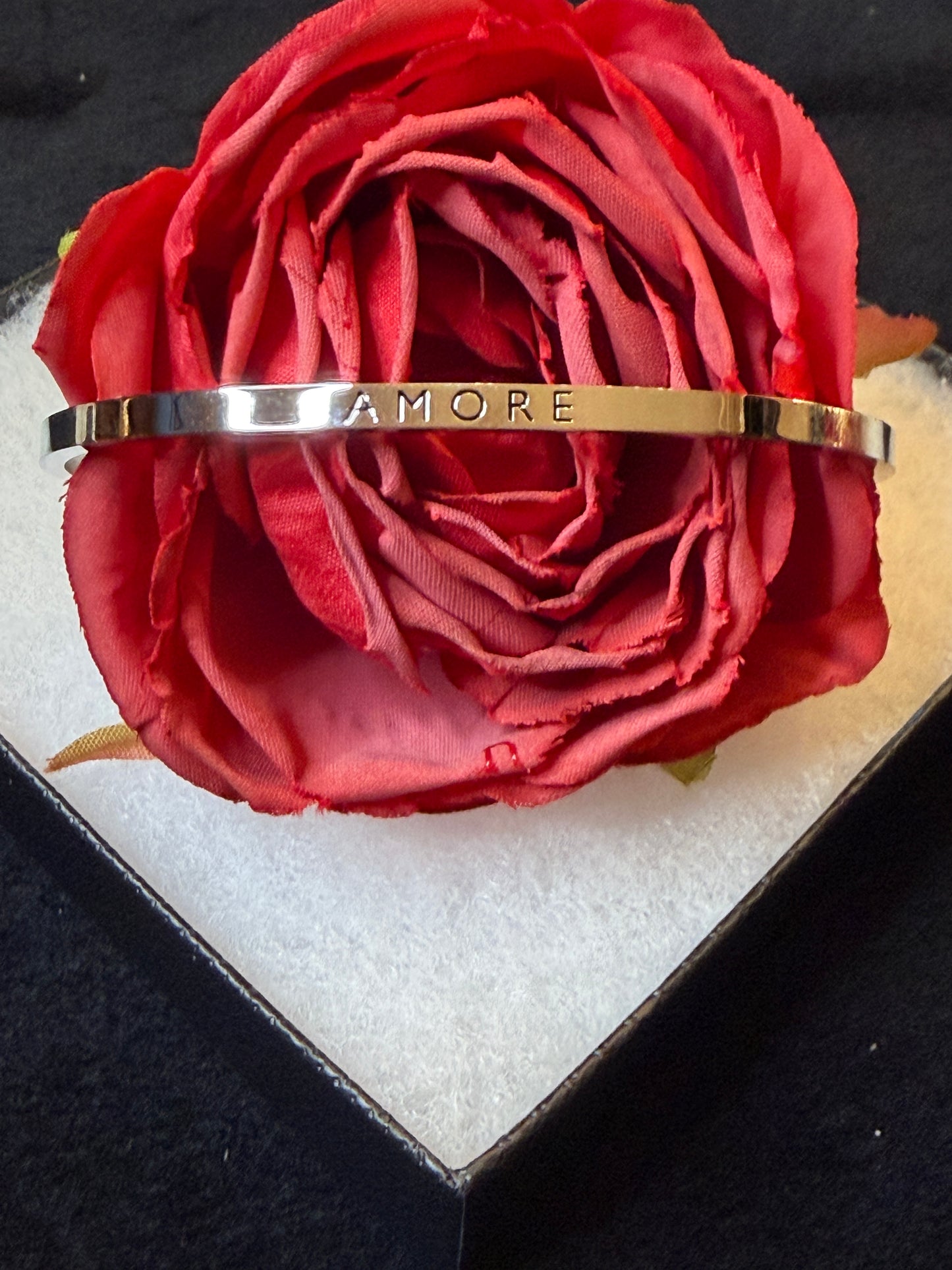 Amore Stainless Steel Cuff Bracelet
