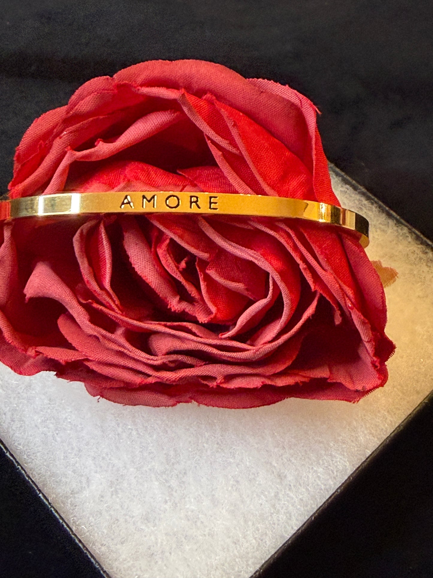 Amore Stainless Steel Cuff Bracelet