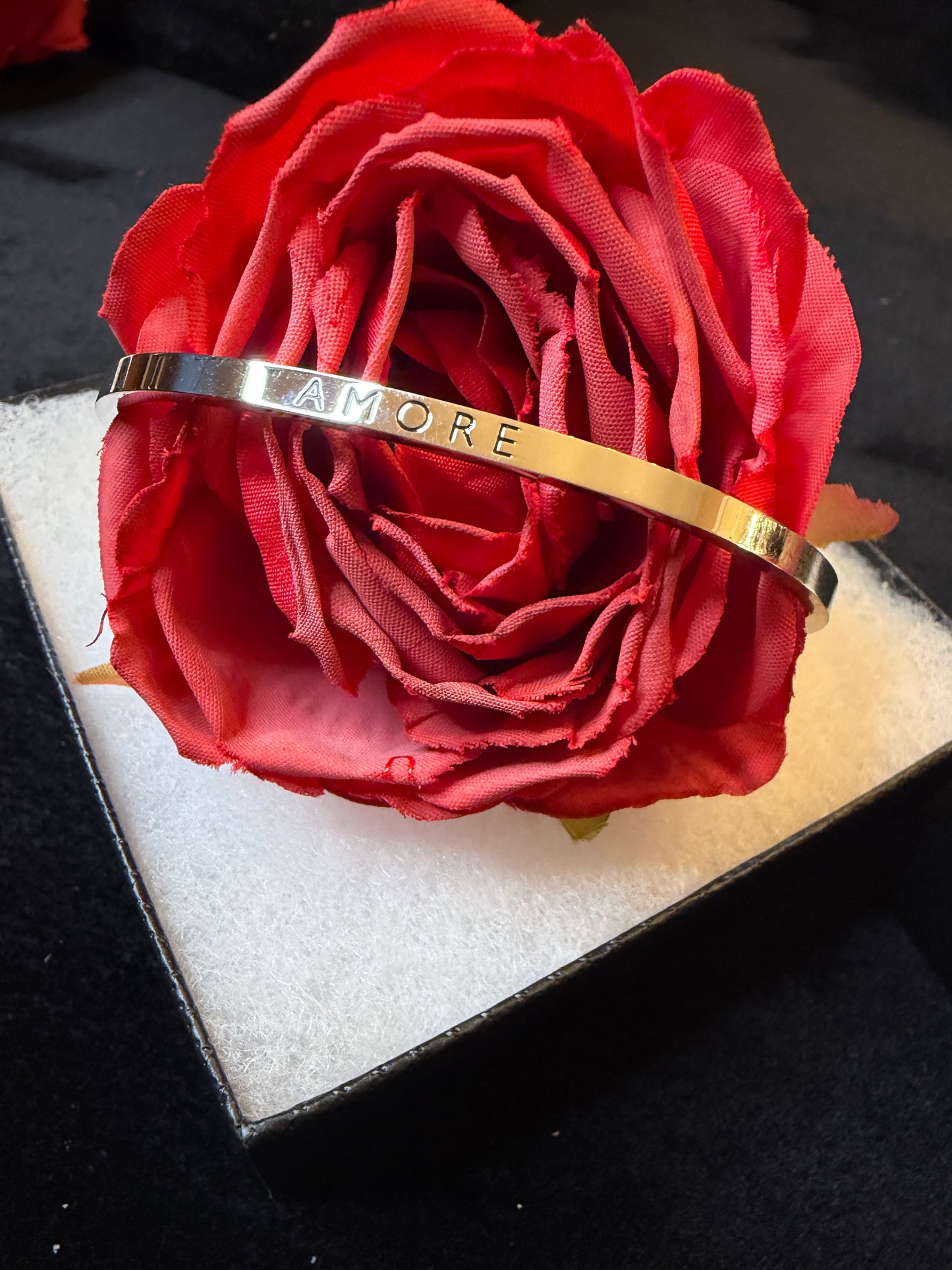 Amore Stainless Steel Cuff Bracelet