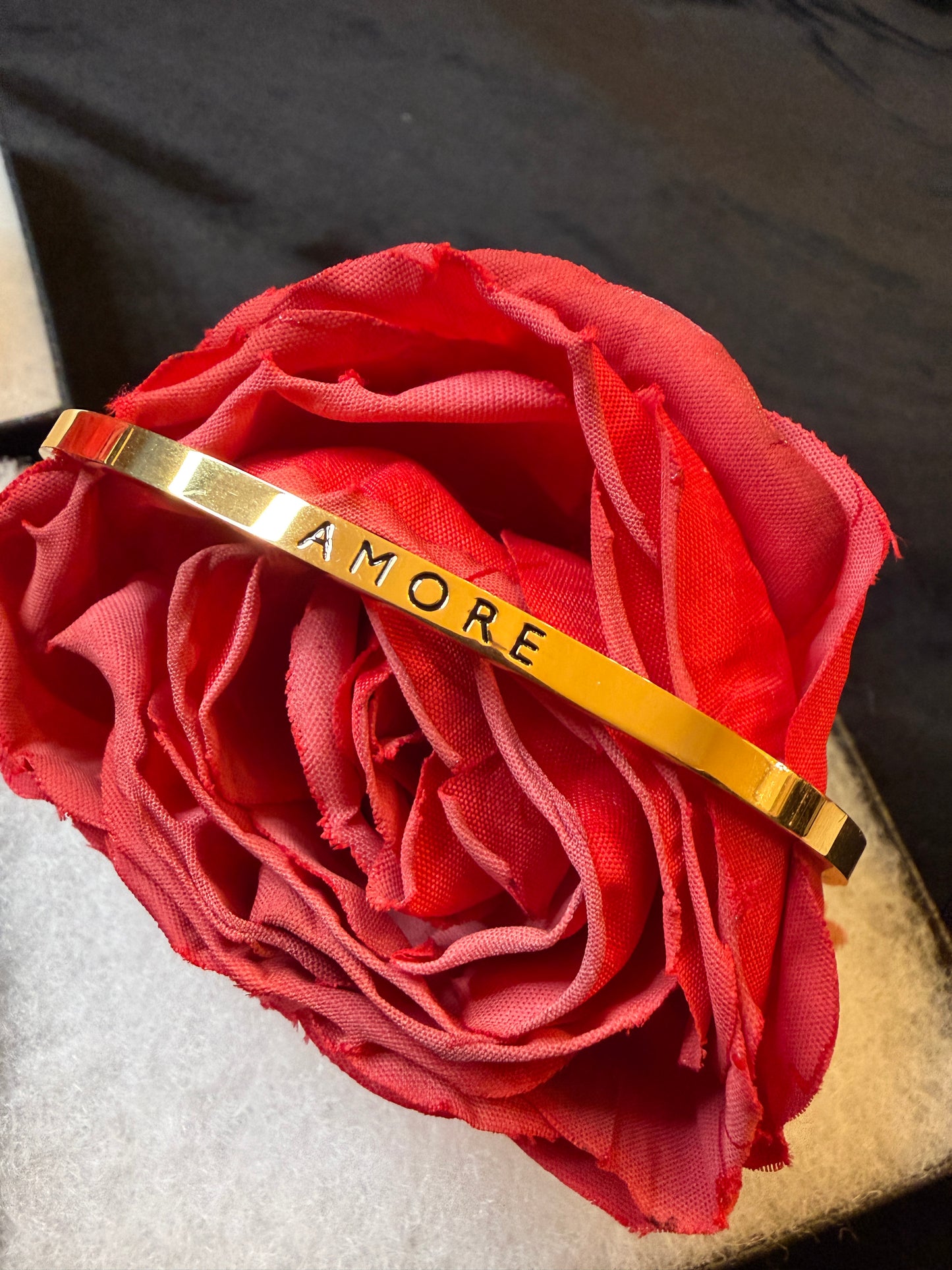 Amore Stainless Steel Cuff Bracelet