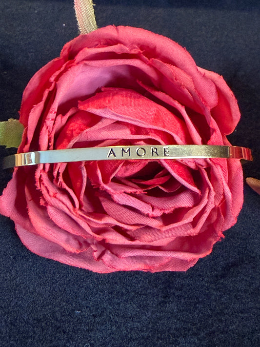 Amore Stainless Steel Cuff Bracelet