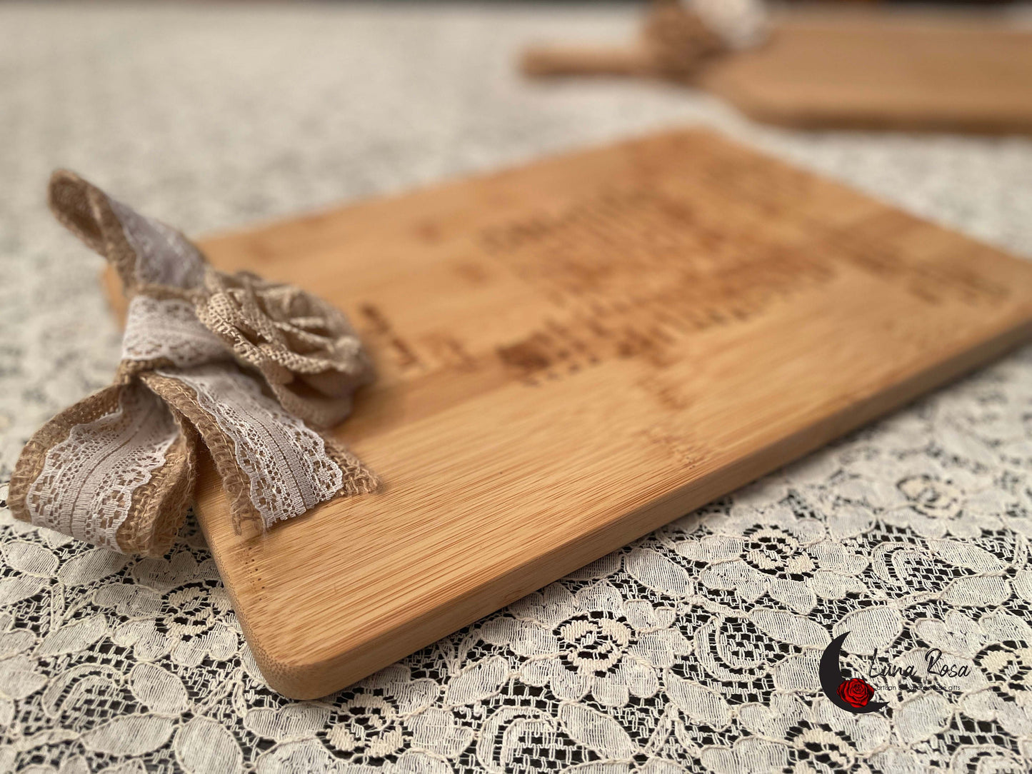 Personalized Recipe Bamboo Cutting Board, Handwriting Engraved Gift
