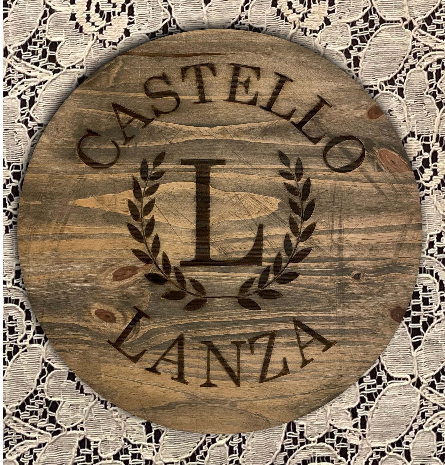 SICILIA/ITALIAN PROVINCE Engraved 18" Wood Sign