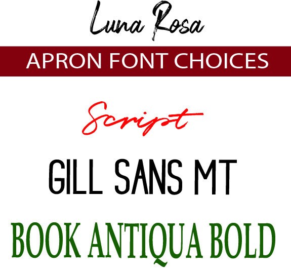 Personalized Italian Apron - Custom Made Gift for Italian Cooking