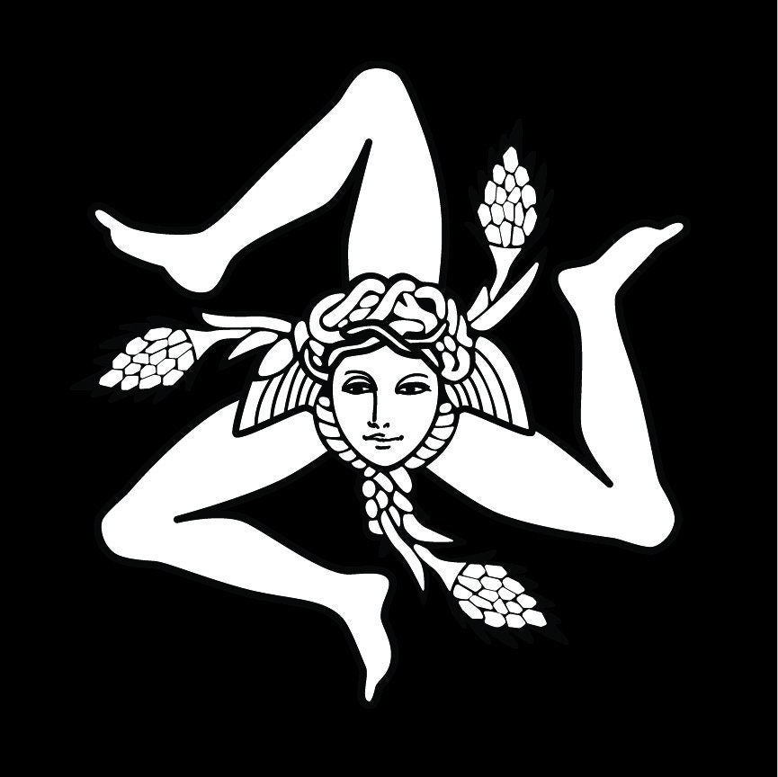 Italian T-Shirt TRINACRIA Symbol of Sicily/Sicilia UNISEX Tee