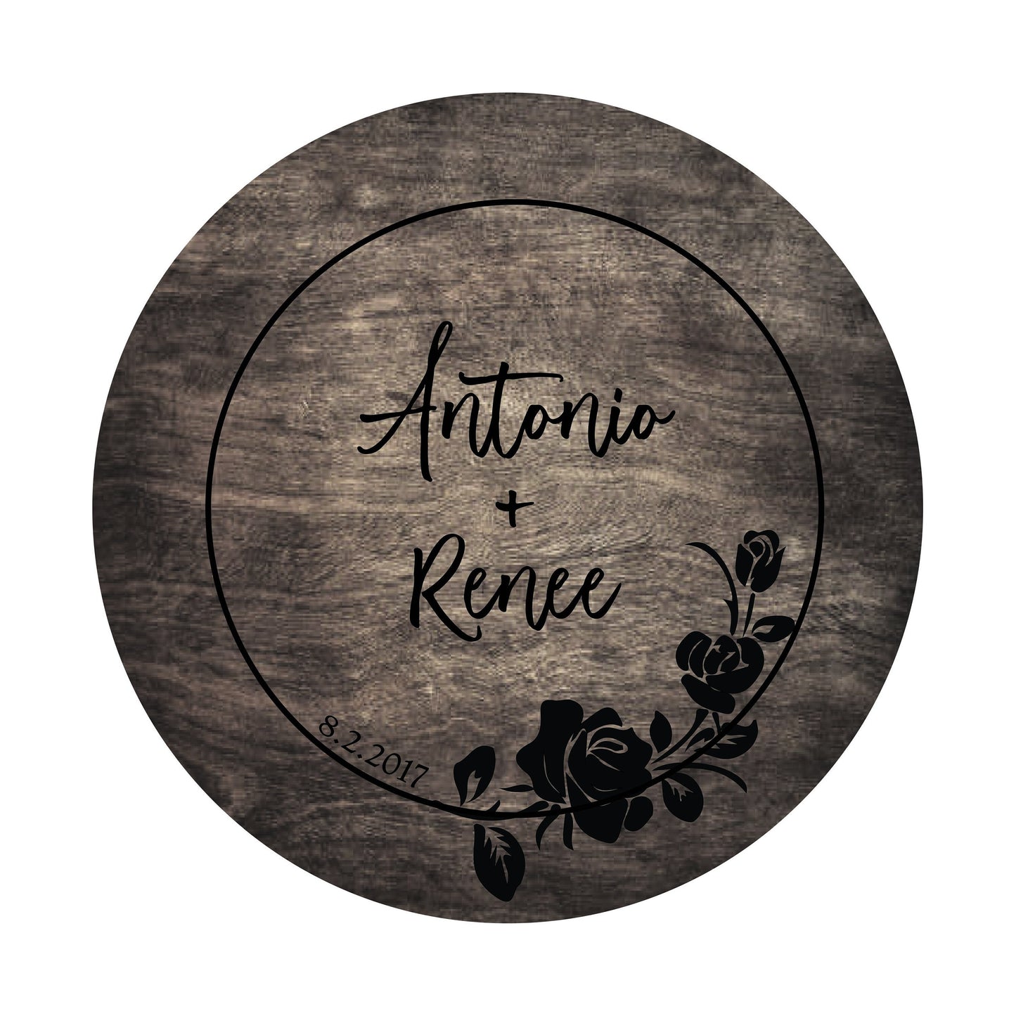 Personalized Round Wood Sign
