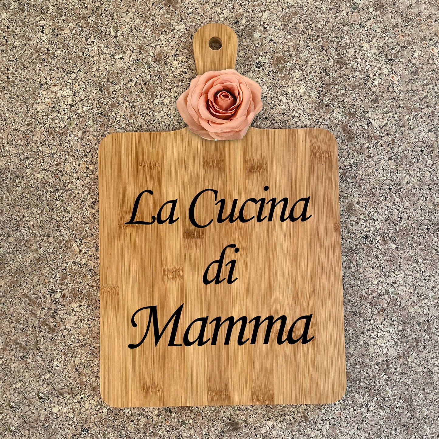 Personalized Italian Cutting Board, La Cucina di Mamma Engraved Decor