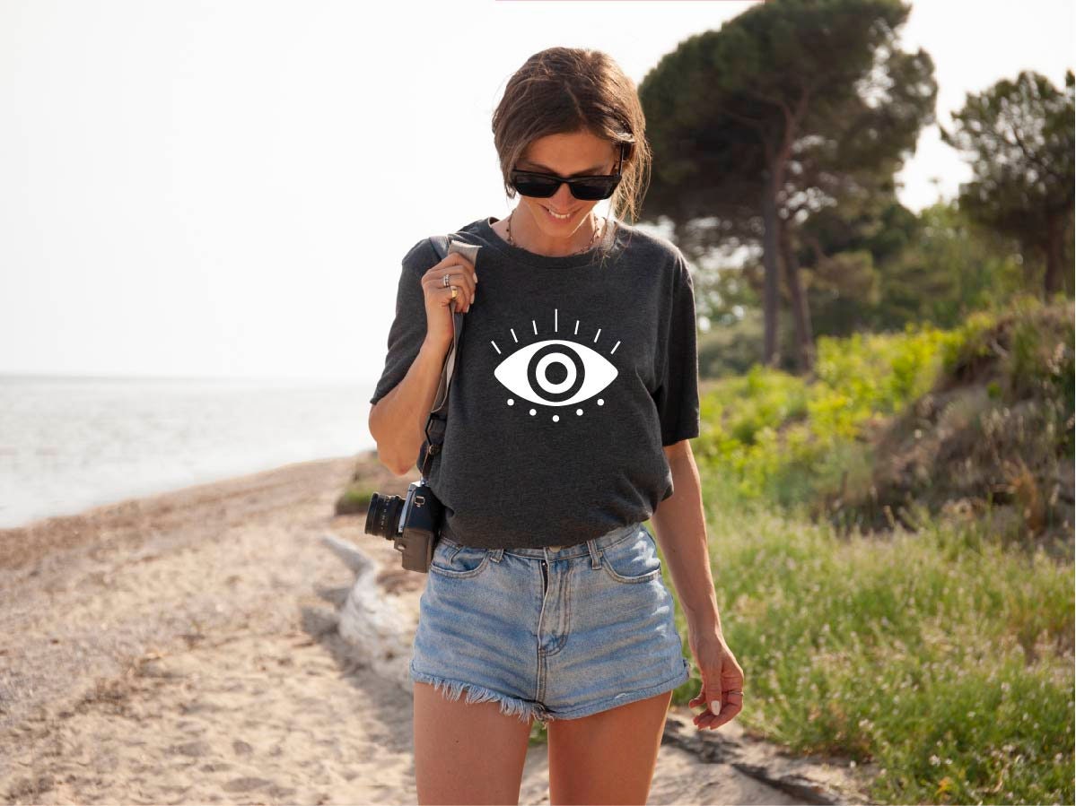 Italian Graphic T-Shirt EVIL EYE
