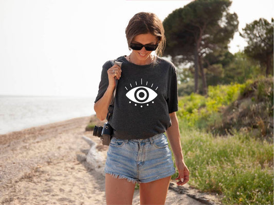 Italian Graphic T-Shirt EVIL EYE