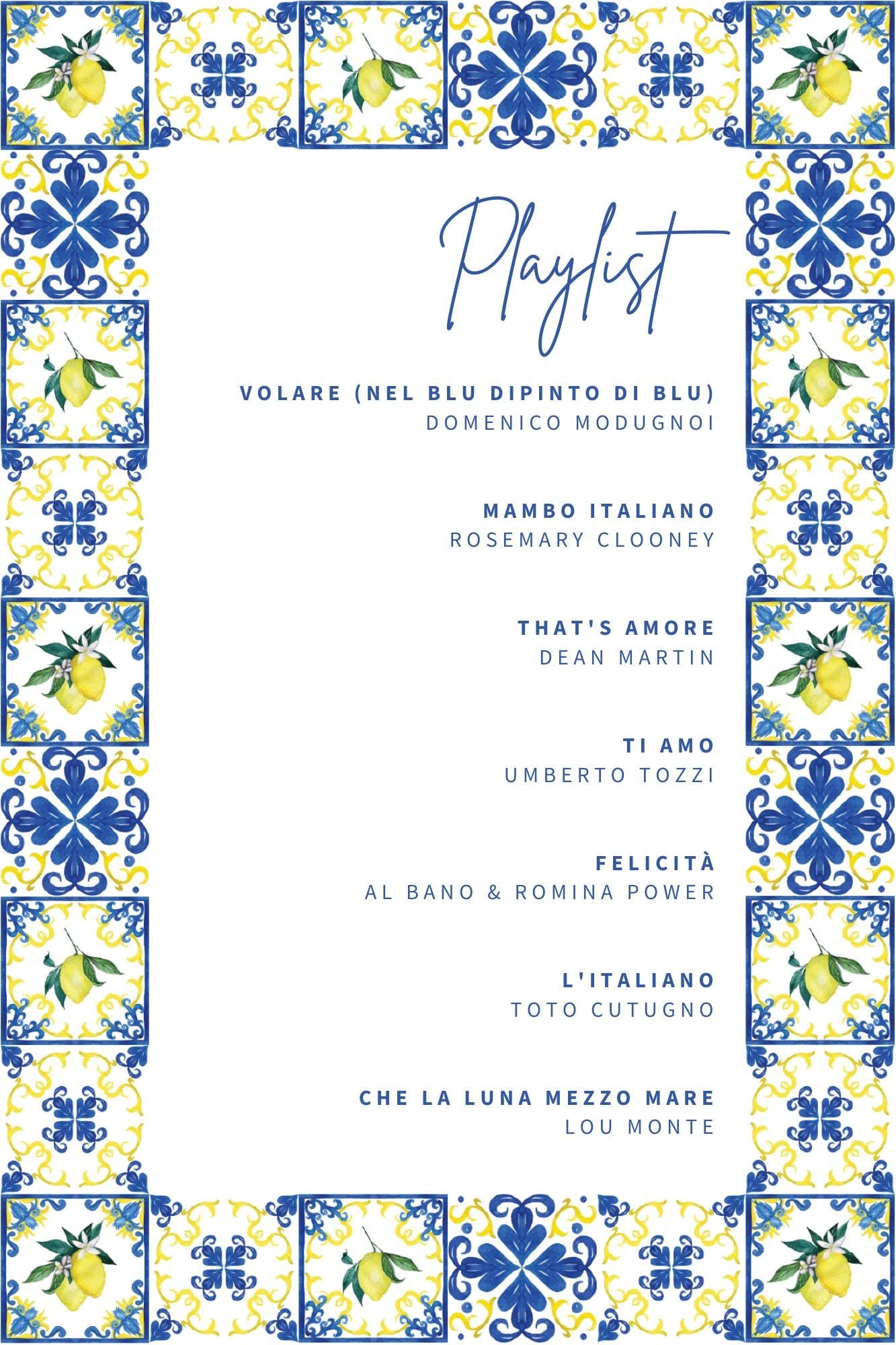 Limoncello Digital Party Kit - Editable in Canva