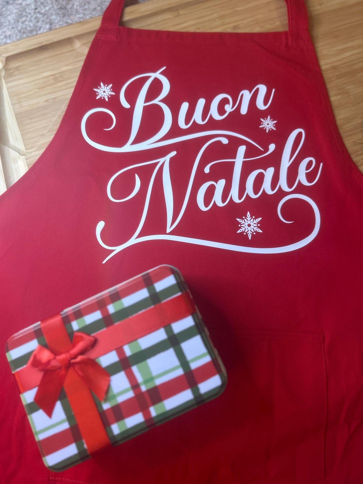 Buon Natale Italian Christmas Apron - Custom Personalized Holiday Gift