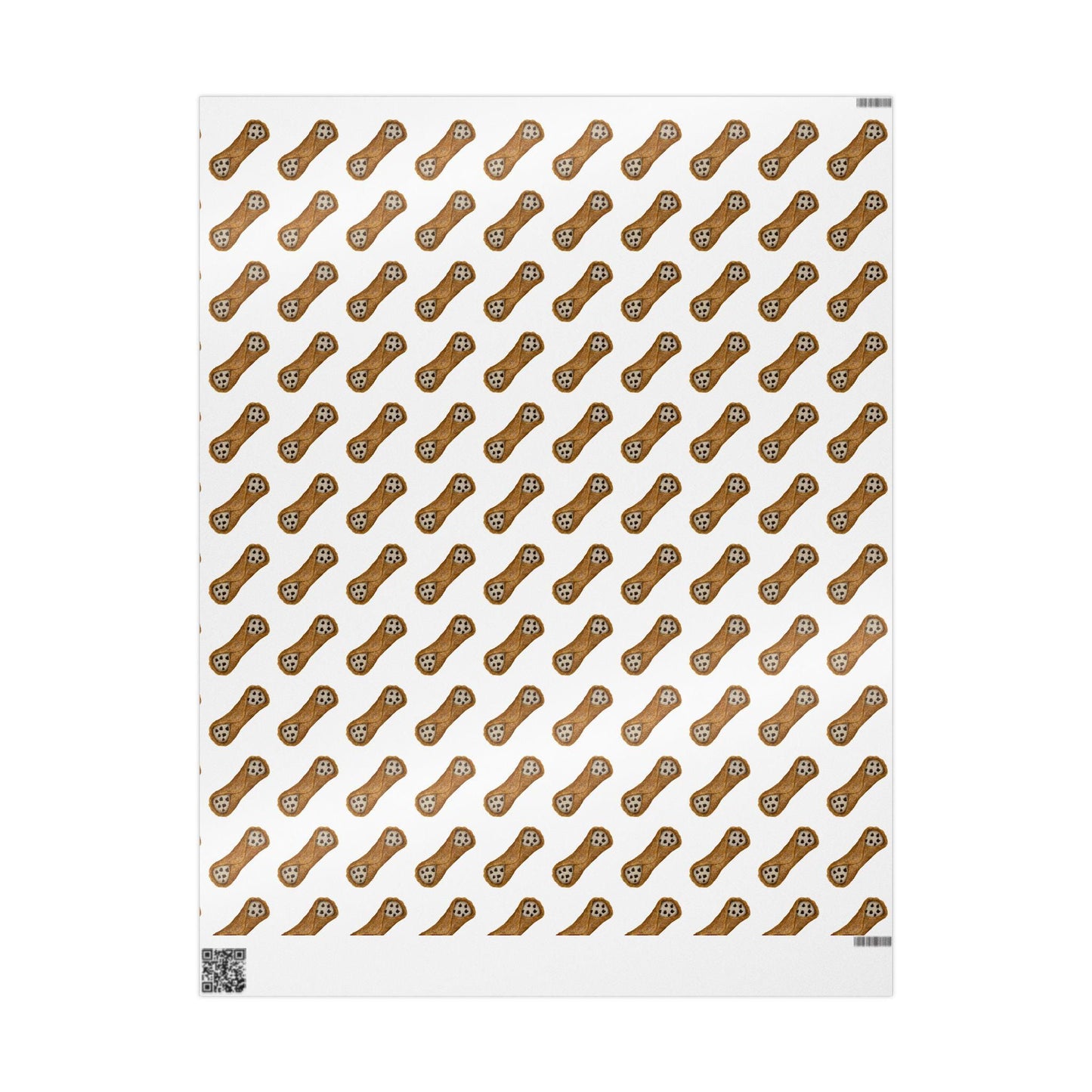 Cannoli Wrapping Paper, Italian Dessert Gift Wrap