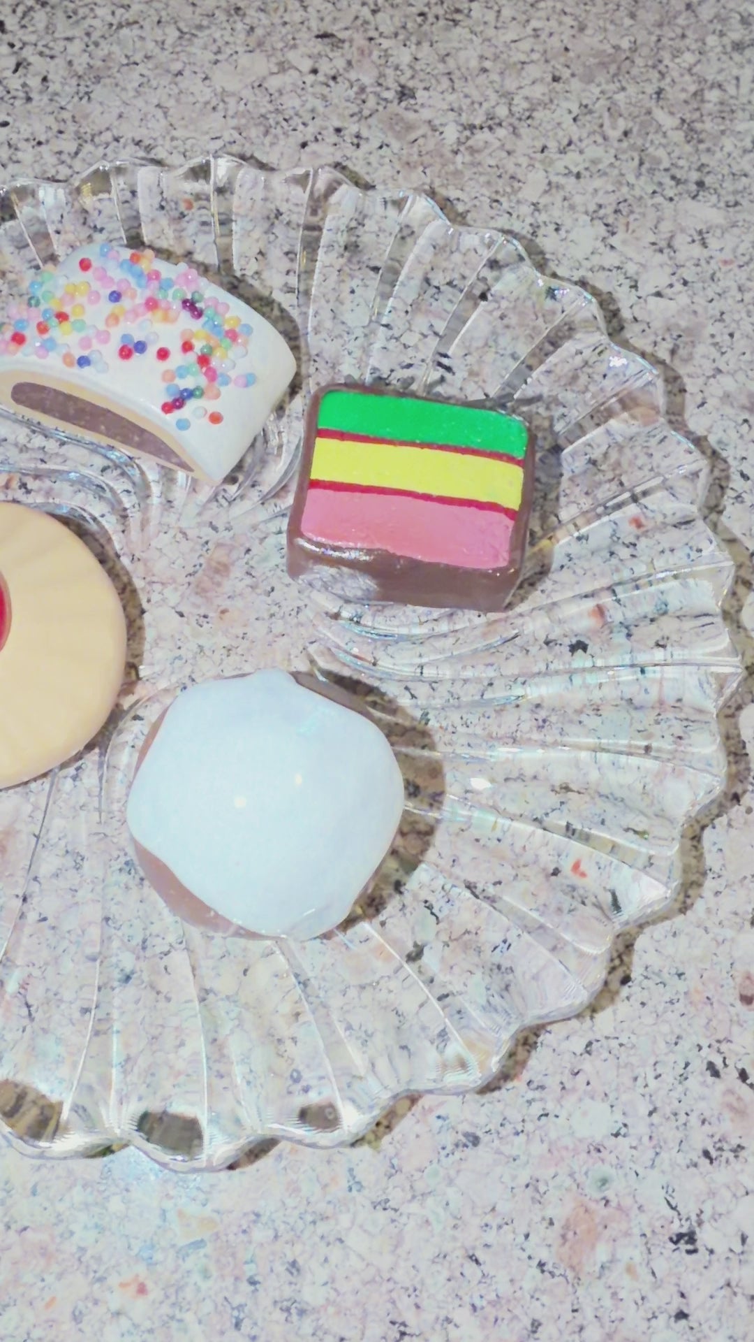 Handmade Italian Cookie on a plate good enought ot eat.